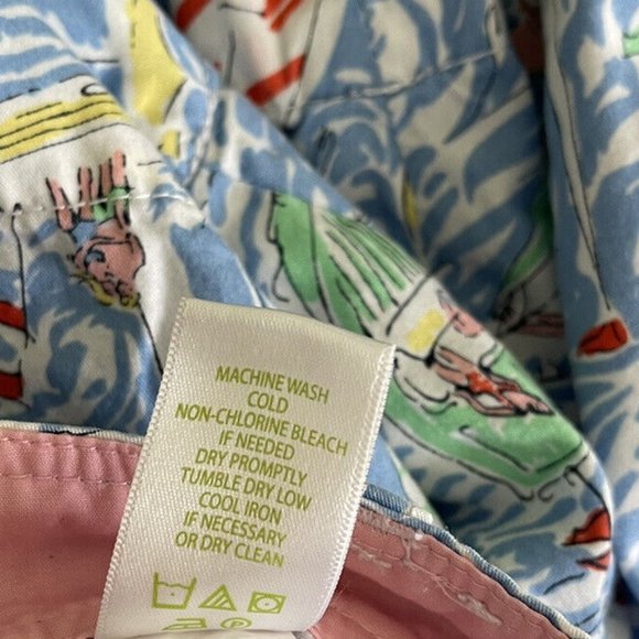 Lilly Pulitzer Callahan Get Nauti Sailboat Print Shorts Beach Nautical - Picture 6 of 6